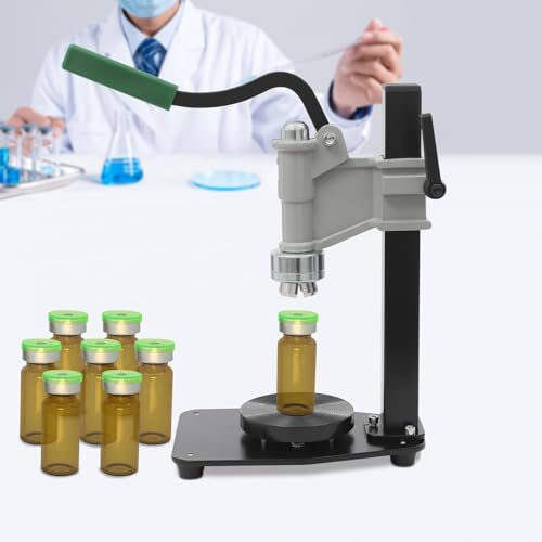 20-mm-Fläschchenkappen-Crimpzange, Desktop-Flip-Off-Fläschchen-Crimpzange, Flaschenkappen-Crimpwerkzeug, manuelle Flip-Off-Kappen-Handversiegelungsmaschine mit Griff 20-mm-Fläschchenkappen-Crimpzange, Desktop-Flip-Off-Fläschchen-Crimpzange, Flaschenkappen-Crimpwerkzeug, manuelle Flip-Off-Kappen-Handversiegelungsmaschine mit Griff von Vollacury