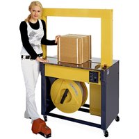 Vollautomatische Umreifungsmaschine für PP-Band, für Bandbreite 12 mm, HxBxT 1.539 x 1.115 x 600 mm von Hagenauer + Denk KG