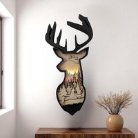 Hirsch & Jäger Holzbild Mit Led - Mehrschichtige Holzkunst Geschenk Für Jäger, Papa Und Opa Beleuchtete Wanddeko Unikat Hirsch & Jäger Holzbild Mit Led - Mehrschichtige Holzkunst Geschenk Für Jäger, Papa Und Opa Beleuchtete Wanddeko Unikat von VollgepinseltShop