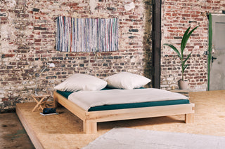 Vollholz Bett Kiefer - 140x200 / Ja / 24 cm von Vollholz Shop