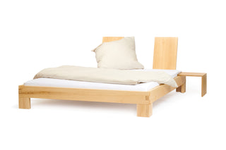Vollholz Doppelbett Kiefer inklusive Zubeh?r - 140x200 / breit / 14.5 cm von Vollholz Shop