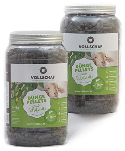 Gartenwolle Mulchwolle Düngepellets Schafwolle Schafpellets Schafwoll Pellets 2 x 1 kg Dose Vollschaf Gartenwolle Mulchwolle Düngepellets Schafwolle Schafpellets Schafwoll Pellets 2 x 1 kg Dose Vollschaf von Vollschaf