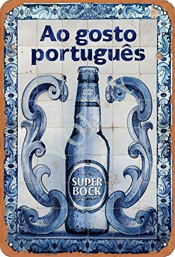 Volly Ao Gosto Portugues Super Bock Retro verhindern Blendung klassische schicke Spaß Kunst Mode Metall Wanddekoration Blechschild geeignet für Küche Wohnzimmer Bar Cafe Dekoration von Volly