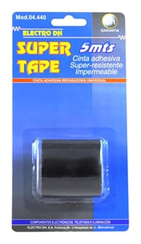 5 m schwarzes, hochfestes Klebeband, ideal für mehrere Anwendungen im Baumarkt und Handwerk. von VoltShine