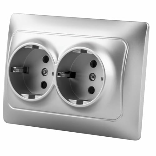 Basis: Universal-Monoblock-Doppelsockel mit 16 A, hergestellt aus langlebigen Materialien, ideal für elektrische Installationen Basis: Universal-Monoblock-Doppelsockel mit 16 A, hergestellt aus langlebigen Materialien, ideal für elektrische Installationen von VoltShine