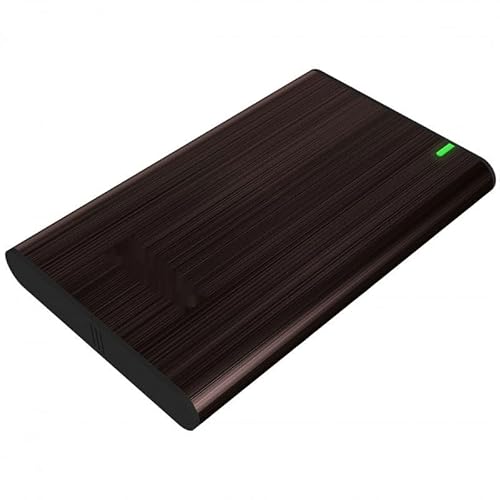 Externes Gehäuse 6,3 cm (2,5 Zoll) SATA auf USB 3.1 Gen 1, 9,5 mm, braun, ideal zum Speichern und Übertragen von Daten von externen Festplatten. von VoltShine