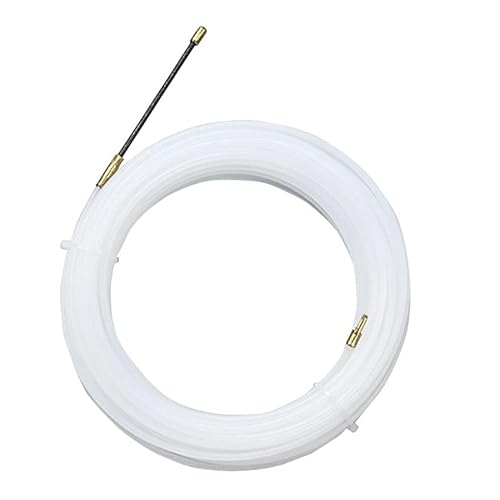 Kabelspanner, Nylon, 4 mm Durchmesser, 10 m, weiß, ideal zum Befestigen und Organisieren von Kabeln im Innenbereich von VoltShine
