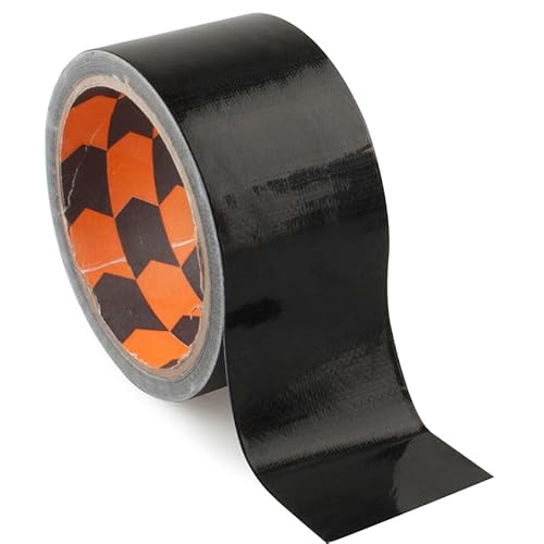 VoltShine Kompaktes Gafferband in Schwarz, hergestellt aus verstärktem Stoff, 50 mm breit und 10 m lang. von Dttra