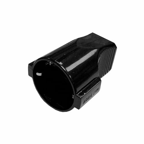 Mobiler Sockel mit 10/16 A schwarz für den elektrischen Einsatz, ideal für den sicheren Anschluss mehrerer Geräte von VoltShine