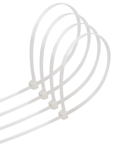 Nylon-Kabelbinder, 7,2 x 350 mm, Weiß, ideal zum Organisieren, Sichern und Halten von Kabeln zu Hause, im Büro oder für Heimwerkerprojekte. Vielseitigkeit und Widerstandsfähigkeit bei jedem Einsatz! Nylon-Kabelbinder, 7,2 x 350 mm, Weiß, ideal zum Organisieren, Sichern und Halten von Kabeln zu Hause, im Büro oder für Heimwerkerprojekte. Vielseitigkeit und Widerstandsfähigkeit bei jedem Einsatz! von Bhgytec