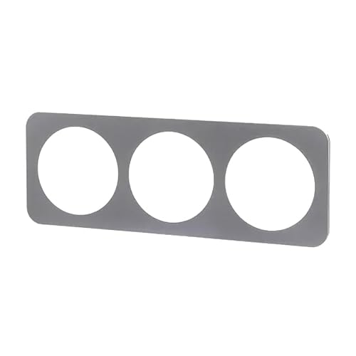Premium Wandschild aus Kunststoff im deutschen/französischen Design und 3 Schlüsseln in silberner Ausführung - Perfekt für moderne Räume, bietet eine einfache und sichere Installation. von VoltShine