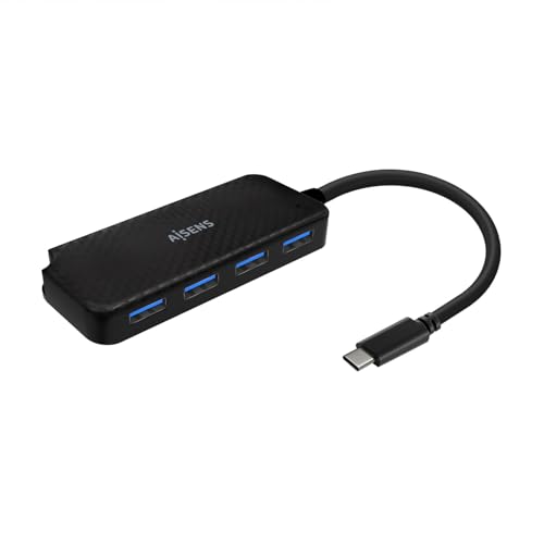 USB 3.1 USB-C-Hub, 4 Ports, 15 cm Länge, Schwarz, ideal für die Erweiterung von Verbindungen und schnelle Datenübertragung. USB 3.1 USB-C-Hub, 4 Ports, 15 cm Länge, Schwarz, ideal für die Erweiterung von Verbindungen und schnelle Datenübertragung. von VoltShine