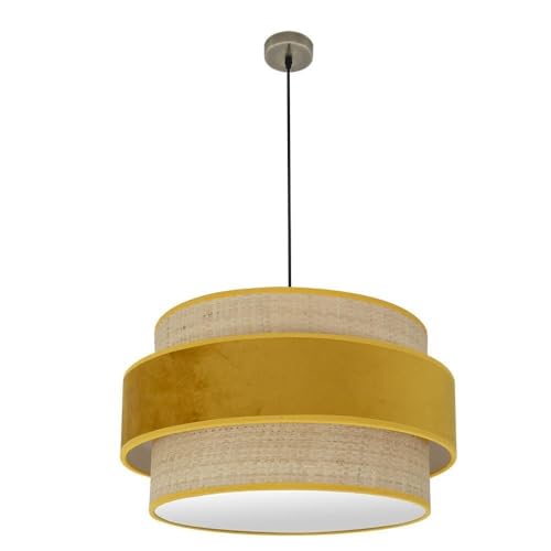 VoltShine 3-flammige Pendelleuchte E27 aus Naturleder, Maße 60 x 60 cm, ideal zum Beleuchten und Dekorieren von Innenräumen. VoltShine 3-flammige Pendelleuchte E27 aus Naturleder, Maße 60 x 60 cm, ideal zum Beleuchten und Dekorieren von Innenräumen. von VoltShine