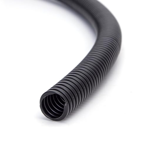 VoltShine AD-25-10 m geripptes Rohr, schwarz: ideal für Elektro- und Sanitärinstallationen. Robust, flexibel und einfach zu installieren, sorgt für Langlebigkeit und Sicherheit bei Ihren Projekten. von VoltShine