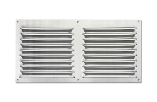 VoltShine Aluminiumgitter, 150 x 300 mm, naturfarben, ideal für die Belüftung und Dekoration im Innen- und Außenbereich. VoltShine Aluminiumgitter, 150 x 300 mm, naturfarben, ideal für die Belüftung und Dekoration im Innen- und Außenbereich. von VoltShine