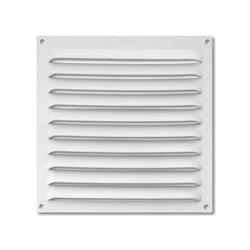 VoltShine Aluminiumgitter 150 x 150 mm, Weiß, ideal für die Belüftung im Innen- und Außenbereich. VoltShine Aluminiumgitter 150 x 150 mm, Weiß, ideal für die Belüftung im Innen- und Außenbereich. von VoltShine