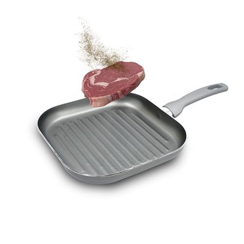 VoltShine Antihaftbeschichteter Aluminiumgrill, 20 cm, leicht, leicht zu reinigen, ideal zum Grillen und Grillen von Lebensmitteln, ohne zu haften. von VoltShine