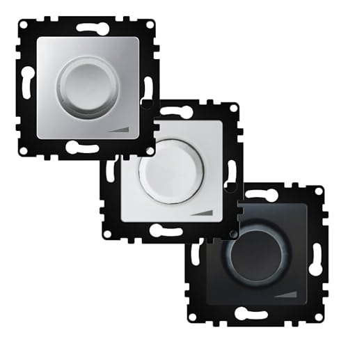 VoltShine Dimmer 40-600 W – PJ Weiß: Passen Sie die Helligkeit in Ihrem Zuhause oder Büro genau an. Das moderne Design ergänzt jede Einrichtung und verwandelt Ihr Ambiente. von VoltShine