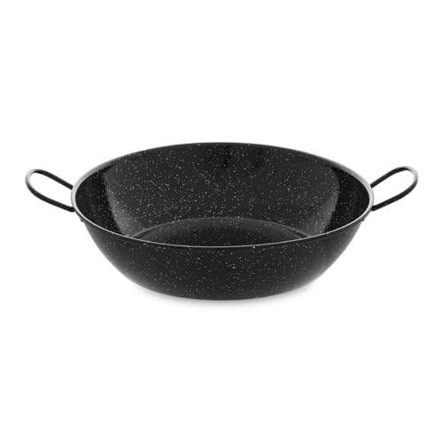 VoltShine Emaillierte Pfanne, 36 cm, Griffe für Glaskeramik und Induktion, ideal zum effizienten Kochen einer Vielzahl von Gerichten. von VoltShine