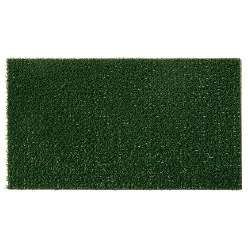 VoltShine Fußmatte aus Kunstrasen, grün, 40 x 70 cm, ideal für die Dekoration von Eingängen und Außenbereichen, leicht zu reinigen und wetterfest. von VoltShine
