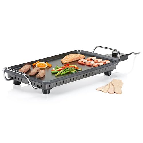 VoltShine Grillplatte 26 x 46 cm, Antihaft-Oberfläche, gleichmäßig erhitzt, ideal zum Grillen von Fleisch und Gemüse im Innen- und Außenbereich. von VoltShine