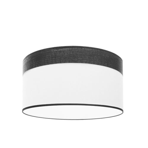 VoltShine Hängelampenschirm – Lampenschirm 50 x 50 x 22 cm in Weiß und schwarzem Holz, inklusive Diffusor für weiches und gemütliches Licht VoltShine Hängelampenschirm – Lampenschirm 50 x 50 x 22 cm in Weiß und schwarzem Holz, inklusive Diffusor für weiches und gemütliches Licht von VoltShine