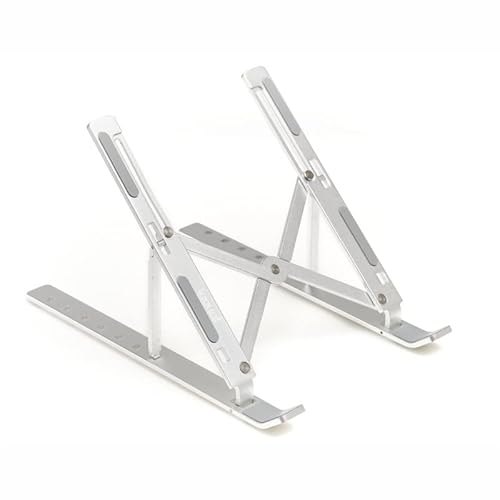 VoltShine Höhenständer, tragbar, faltbar, 43,2 cm (17 Zoll), silberfarben, ideal zur Verbesserung der Ergonomie bei der Arbeit oder im Studium von VoltShine