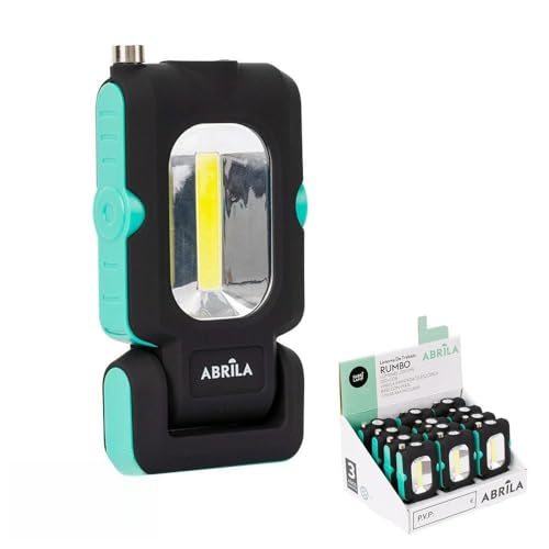 VoltShine LED-Arbeitsleuchte mit COB, Teleskopmagnet, 200 lm, Maße 2 x 12 x 16 cm, beweglicher und magnetischer Sockel, inklusive Batterien, ideal für Beleuchtung bei Bastelarbeiten. von VoltShine