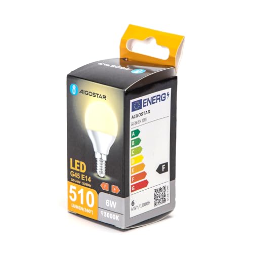 VoltShine LED G45, E14, 6 W, 3000 K: Energieeffizient und warmes Licht. Ideal, um eine gemütliche Atmosphäre in jedem Raum zu schaffen. Sparen Sie Ihre Rechnung, ohne auf Stil zu verzichten. von Giaeyhm