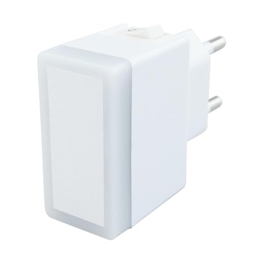 VoltShine LED-Nachtlicht 1 W, quadratisch, mit Schalter, ideal für die Beleuchtung dunkler Räume und als Wegweiser in Fluren und Räumen. von VoltShine