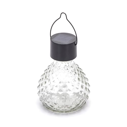 VoltShine LED-Solar-Rasenlicht, hergestellt aus Edelstahl und gehämmertem Glas, mit RGB-Farben, die Ihren Außenbereich in eine Oase von Licht und Eleganz verwandeln. von VoltShine