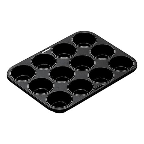 VoltShine Muffinform mit 12 Mulden aus Stahlblech mit Antihaftbeschichtung, ideal zum Backen zu Hause und für eine einfache Reinigung. VoltShine Muffinform mit 12 Mulden aus Stahlblech mit Antihaftbeschichtung, ideal zum Backen zu Hause und für eine einfache Reinigung. von VoltShine