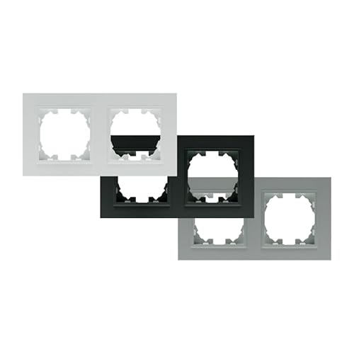 VoltShine PJ Basic Druckschalter in Grau: Eine funktionale und moderne Lösung für die Lichtsteuerung. Sein Design passt sich jeder Umgebung an und verleiht einen modernen und raffinierten Look. von VoltShine