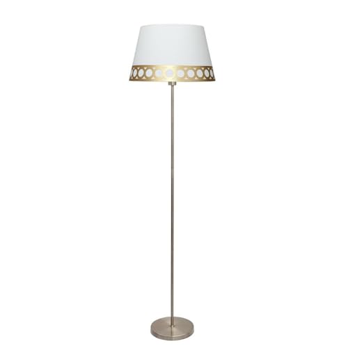VoltShine Pila - Wohnzimmerfuß mit E27-Sockel, Weiß und Gold, Maße: 165 x 40 x 40 cm VoltShine Pila - Wohnzimmerfuß mit E27-Sockel, Weiß und Gold, Maße: 165 x 40 x 40 cm von VoltShine