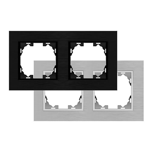 VoltShine Schwarzer Aluminiumrahmen für 2 Module: Ein modernes und elegantes Design, das einen zeitgemäßen und langlebigen Touch verleiht, ideal für anspruchsvolle und stilisierte Umgebungen in jedem von VoltShine