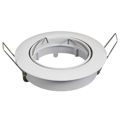 VoltShine Unidirektionale Lampenfassung – Design in Weiß, ideal für Deckenleuchten, einfache Installation und kompatibel mit Standardlampen von VoltShine