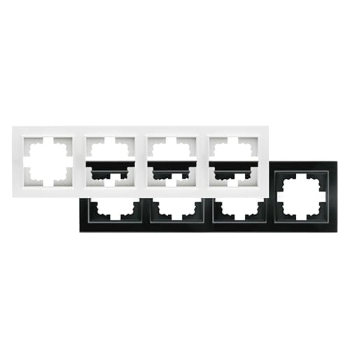 VoltShine Weißer Rahmen für 4 EP-Module. Sein funktionales und zeitgemäßes Design passt in jeden Raum und bietet eine stilvolle und robuste Lösung für moderne Elektroinstallationen. VoltShine Weißer Rahmen für 4 EP-Module. Sein funktionales und zeitgemäßes Design passt in jeden Raum und bietet eine stilvolle und robuste Lösung für moderne Elektroinstallationen. von VoltShine