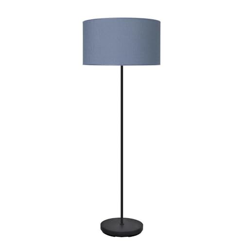 VoltShine Wohnzimmerfuß, schwarz und blau, 1 x E27, Maße 163 x 40 x 40 cm, ideal für moderne Dekoration und Beleuchtungsständer. von VoltShine