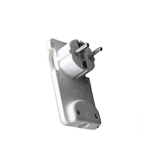 Winkelstecker für Möbel, 4,8 mm, 16 A, ideal für Anschlüsse in engen Räumen und Geräte von Haushaltsgeräten. von VoltShine
