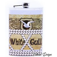 Weißer Möwe 210G Flachmann von VoltarelDesigns