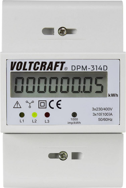 B-Ware Voltcraft Dpm314 D Drehstromzähler Digital 100 A Wechselstromzähler 6 W 5 Stück B-Ware Voltcraft Dpm314 D Drehstromzähler Digital 100 A Wechselstromzähler 6 W 5 Stück von Voltcraft