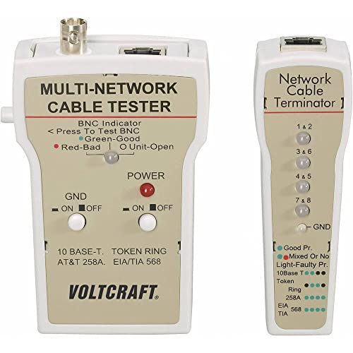Kabeltester CT-1 VOLTCRAFT CT-1 Geeignet für RJ-45, BNC von Voltcraft