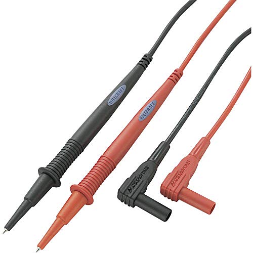 Sicherheits-Messleitungs-Set 1.00 m Schwarz, Rot VOLTCRAFT MS-1A von Voltcraft