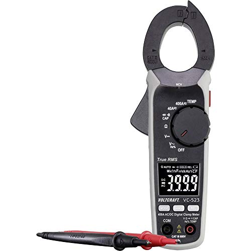 VOLTCRAFT 1899854 VC-9499270 VC-523 Stromzange kalibriert (ISO) digital CAT III 600V Anzeige (Counts): 4000 von Voltcraft