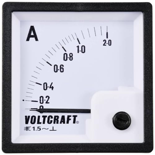 VOLTCRAFT AM-72X72/1A AM-72X72/1A Analog-Einbaumessgerät AM-72X72/1A 1 A Dreheisen von Voltcraft