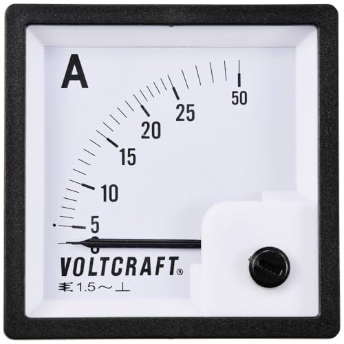 VOLTCRAFT AM-72X72/25A Analog-Einbaumessgerät AM-72X72/25A 25 A Dreheisen von Voltcraft