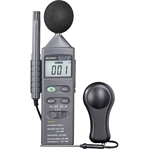 VOLTCRAFT DT 8820 Temperatur-Messgerät -20 - +750 °C Fühler-Typ K Multifunktions-Umweltmessgerät 4in1 von Voltcraft