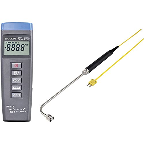VOLTCRAFT K101 + TP 206 Temperatur-Messgerät Fühler-Typ K von Voltcraft