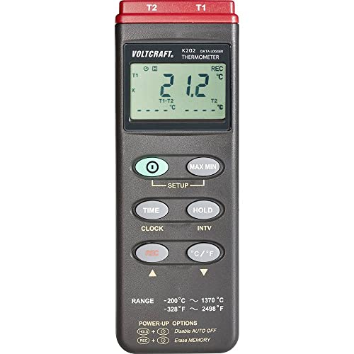 VOLTCRAFT K202 Temperatur-Messgerät -200 - +1370 °C Fühler-Typ K Datenlogger-Funktion VOLTCRAFT K202 Temperatur-Messgerät -200 - +1370 °C Fühler-Typ K Datenlogger-Funktion von Voltcraft
