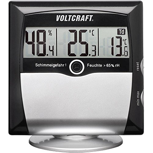 VOLTCRAFT MS-10 Luftfeuchtemessgerät (Hygrometer) 1% rF 99% rF Taupunkt-/Schimmelwarnanzeige von Voltcraft